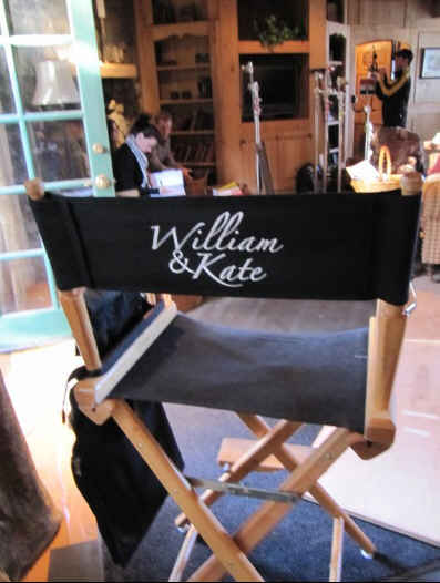 director\'s chair on set