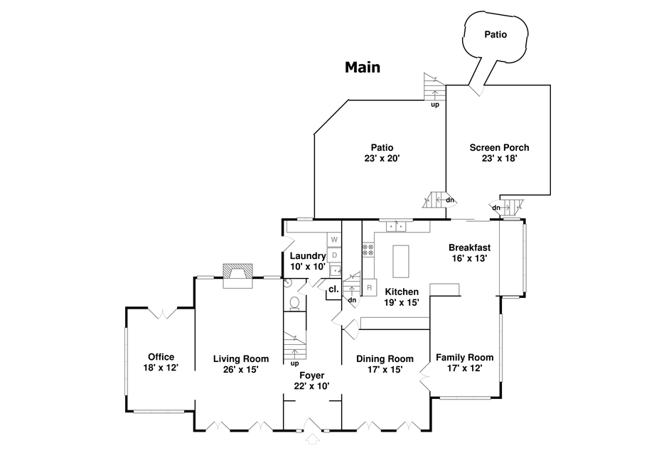  Home  Alone house  floorplan main floor  Hooked on Houses