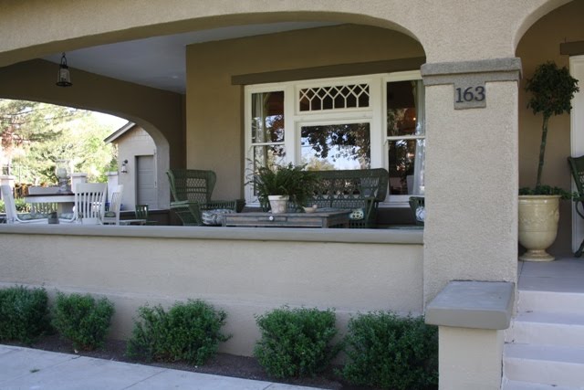 front porch of bungalow