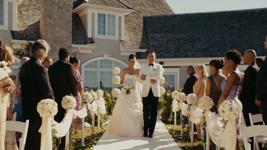 wedding in the backyard in Jumping the Broom