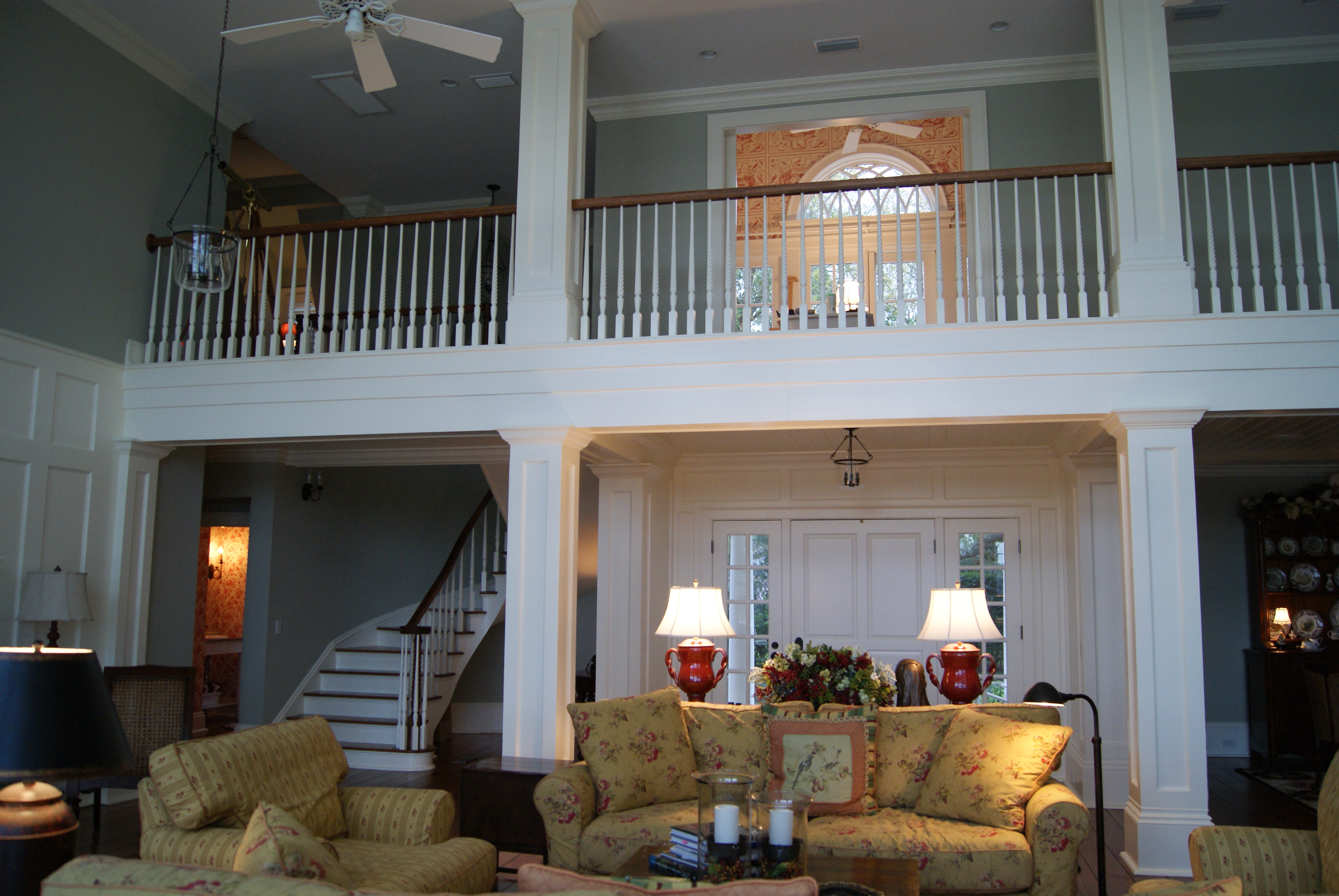 Two-story family room - Hooked on Houses