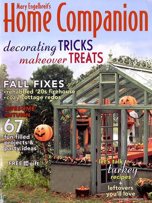 cover of Mary Engelbreit\'s Home Companion magazine October 2008 