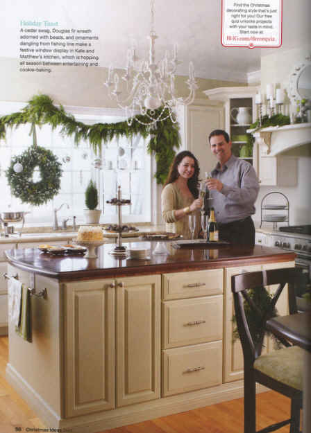 Kate and husband standing in kitchen