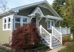 exterior front of Craftsman style cottage