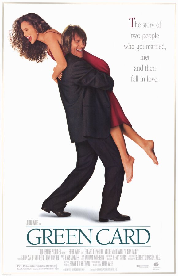 Green Card movie poster Andie MacDowell