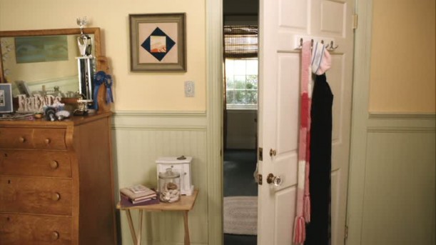 door and dresser in Emily\'s room