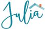 Julia\'s signature with roof design