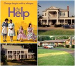 collage of houses from The Help movie with movie poster inset