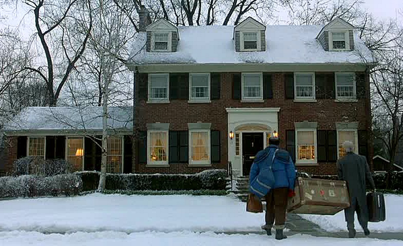 Planes Trains and Automobiles movie red brick house