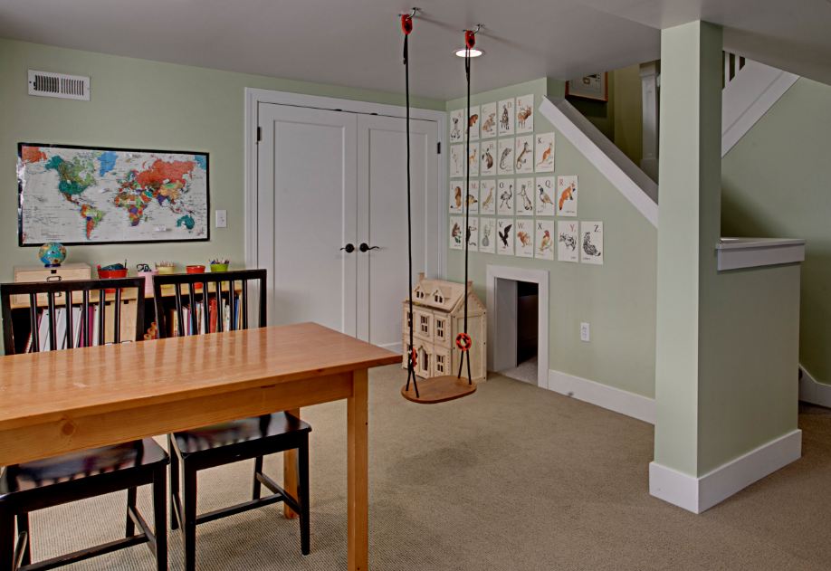 lower level playroom