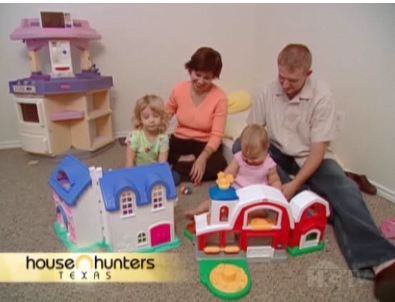 screenshot from House Hunters of family in playroom