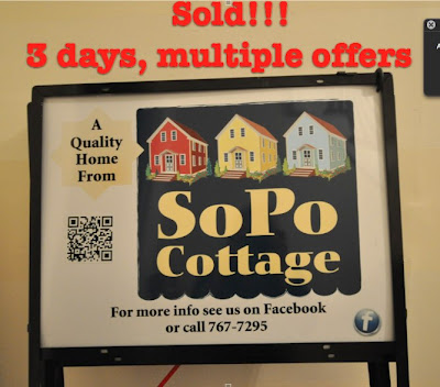 For Sale sign saying the house sold in three days with multiple offers