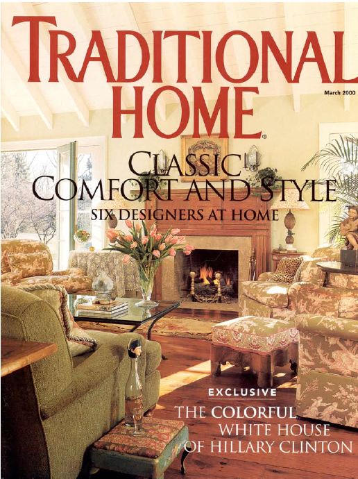 Traditional Home Magazine Cover 2000 Suzy Stout Hooked