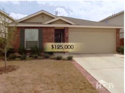 A house for sale for $125,000 on House Hunters