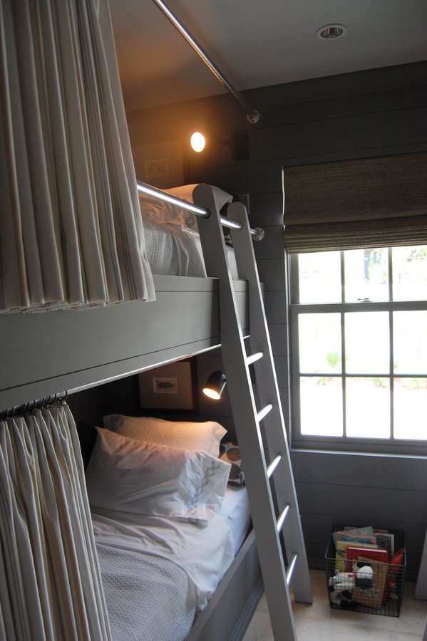 bunk room with bunk beds in beach house