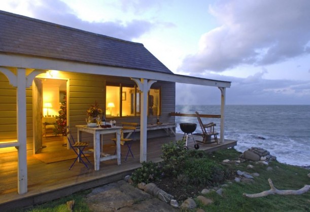 A Romantic Beach Hut Built for Two on the Cornish Coast