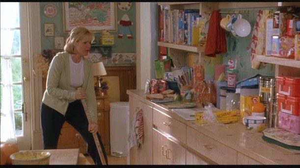 cluttered kitchen in farmhouse