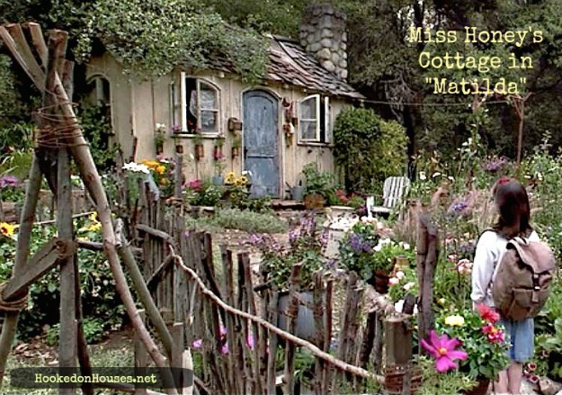 the exterior of Miss Honey's small cottage in the movie Matilda