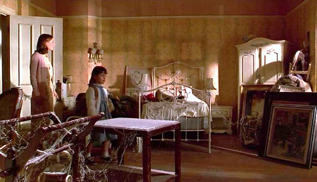 Matilda in Miss Honey\'s childhood bedroom