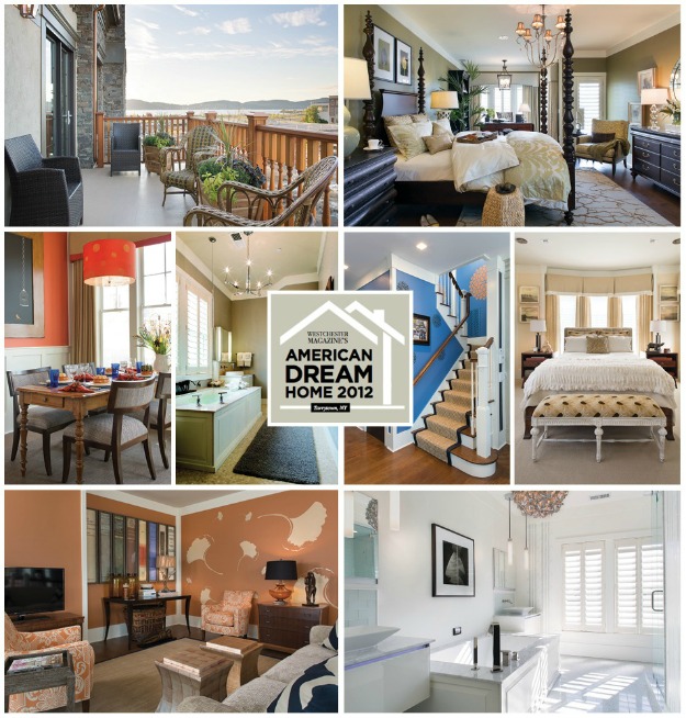 collage of photos from Westchester Magazine of American Dream Home 2012