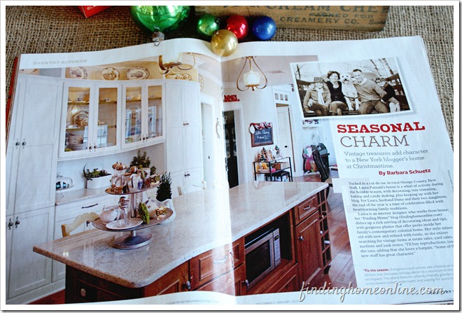 Laura\'s house featured in Country Woman Magazine article