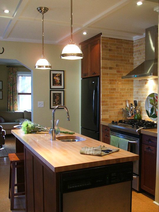 A modern kitchen with stainless steel appliances