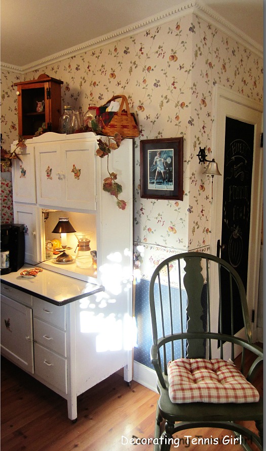 small kitchen with antiques