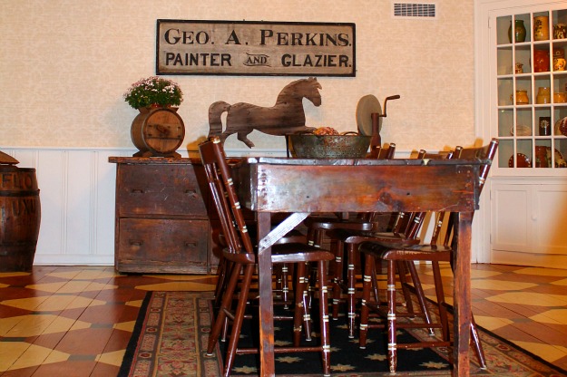 A dining room table