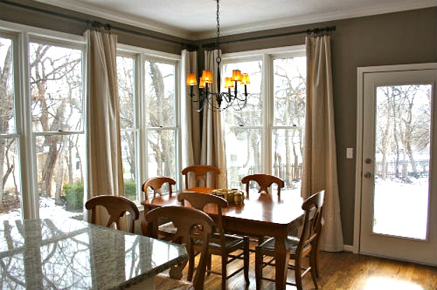 Julie's breakfast nook after makeover