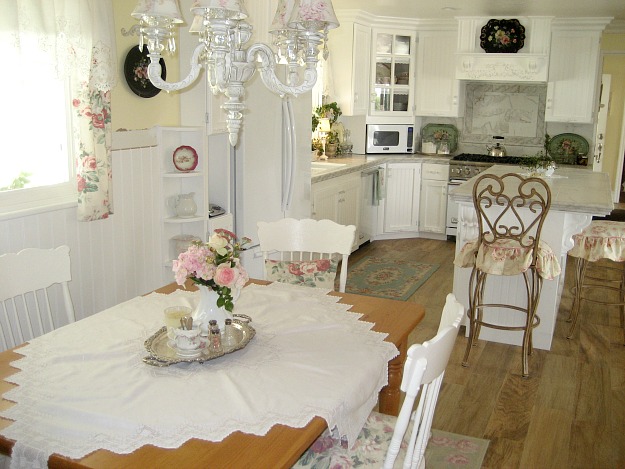 A dining room table