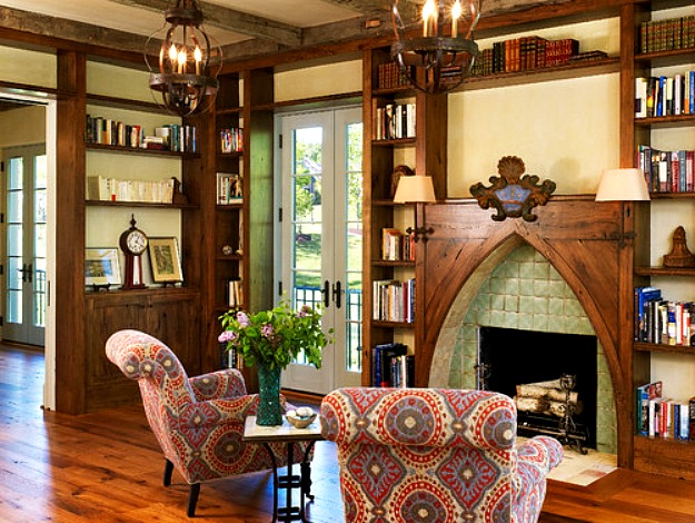 french rustic cottage interior