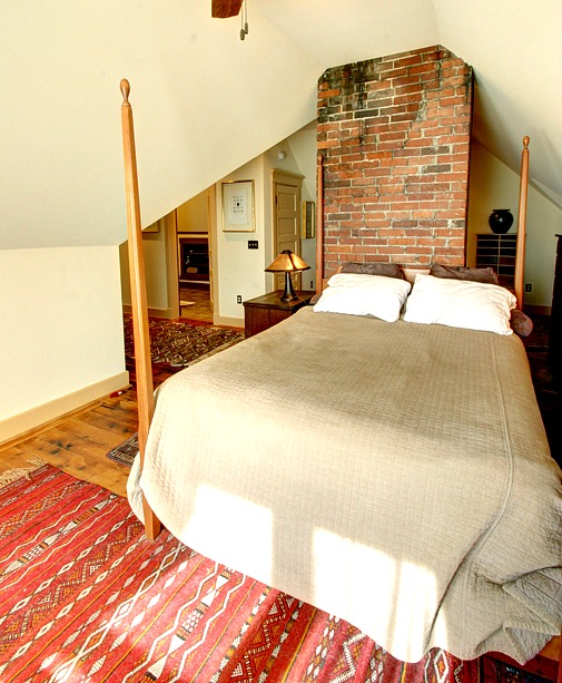 Victorian farmhouse attic finished-bed