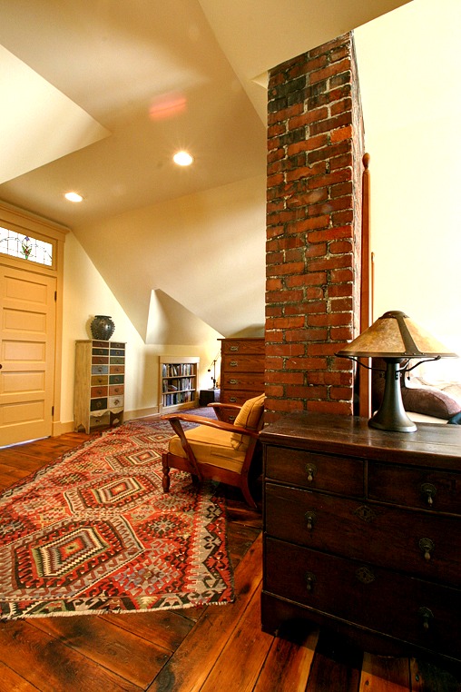 Victorian farmhouse attic finished-door