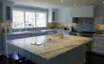 Cari's white kitchen marble island
