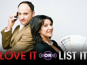 HGTV show Love It or List It promotional still with logo