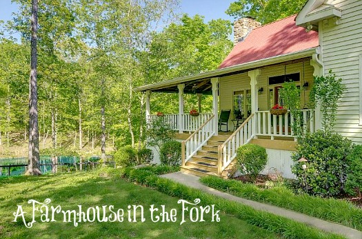 farmhouse in the fork front exterior with front porch