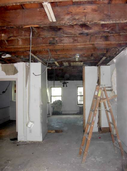 carriage house kitchen demolition phase