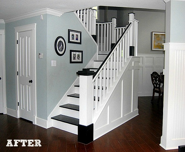 Jennifer's DIY staircase makeover AFTER