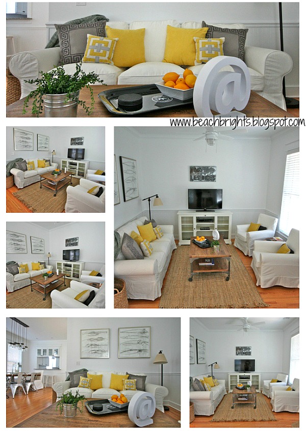 Beach Brights blog beachy living room AFTER