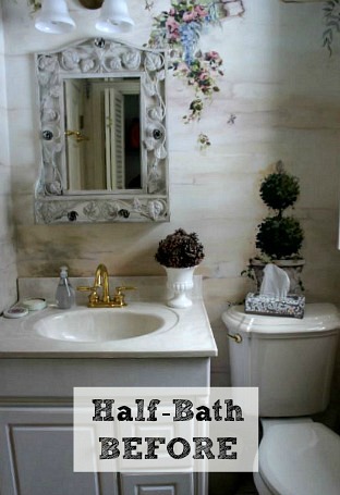 A Half-Bath Makeover BEFORE