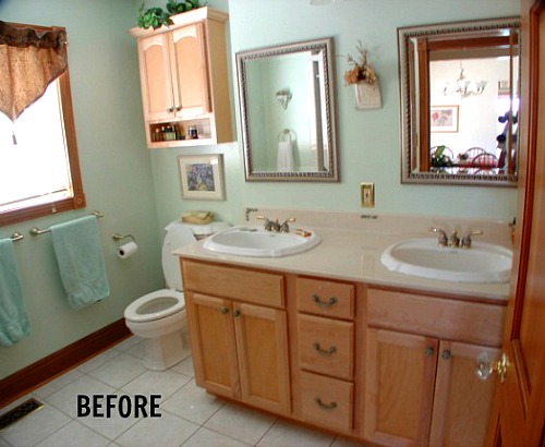 bathroom before remodel