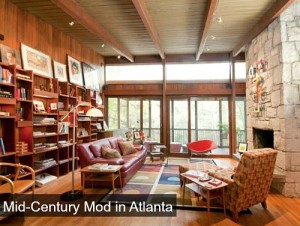 Midcentury Modern ranch for sale in Atlanta Georgia