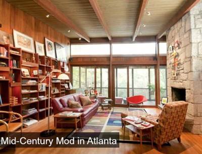 Midcentury Modern ranch for sale in Atlanta Georgia