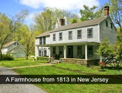 farmhouse from 1813 in New Jersey