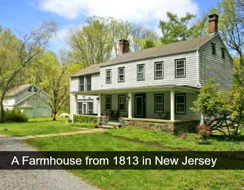 farmhouse from 1813 in New Jersey