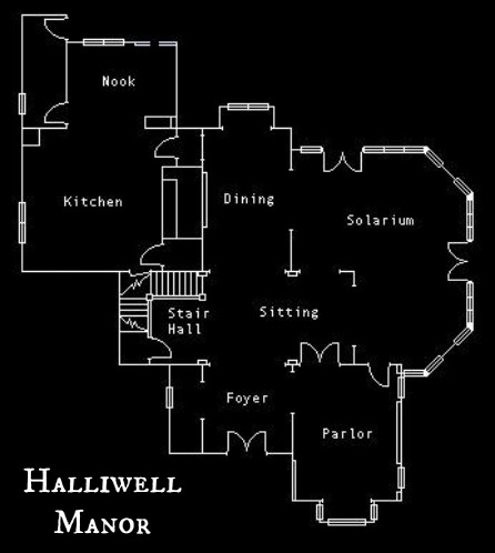 Charmed Halliwell Manor floor plans 1
