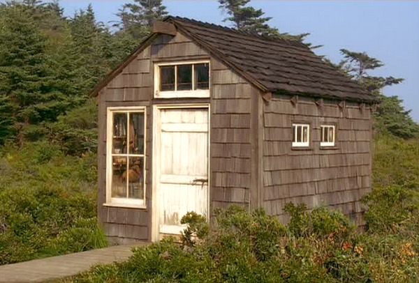 Head Above Water movie shed behind house