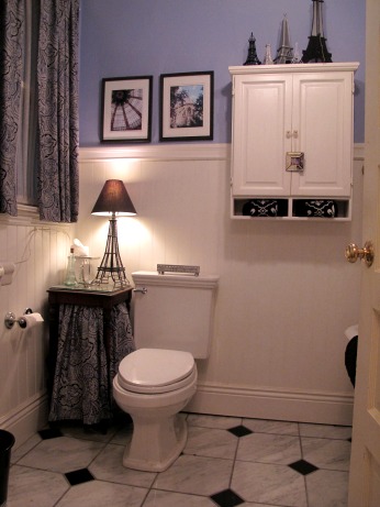 Sharon's Paris-themed bathroom makeover 2