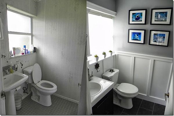 bathroom before and after