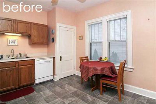 bungalow kitchen corner BEFORE